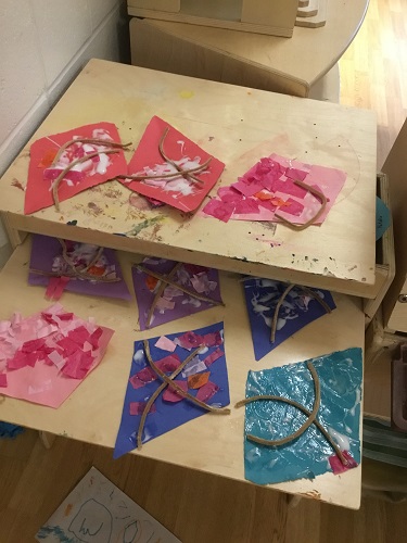 Paper made kites
