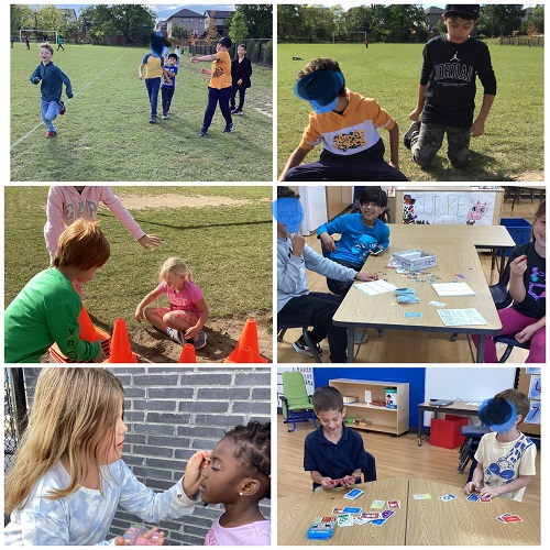 Children engaged in a variety of activities.