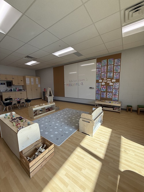 classroom white board windows