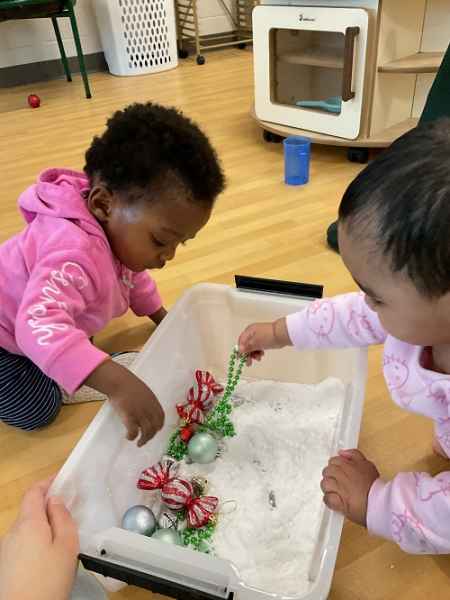 children doing sensory activities at risingoaks st.patrick