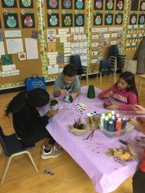 Group at table