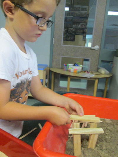 building a bridge with jenga blocks
