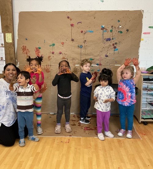 group by paint mural