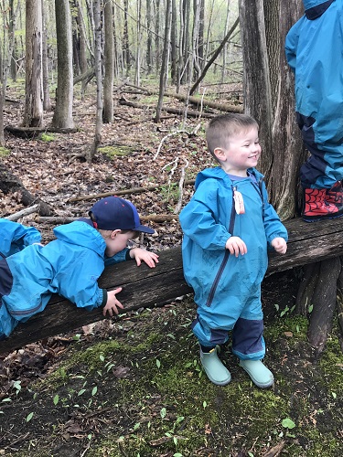 Children in the forest